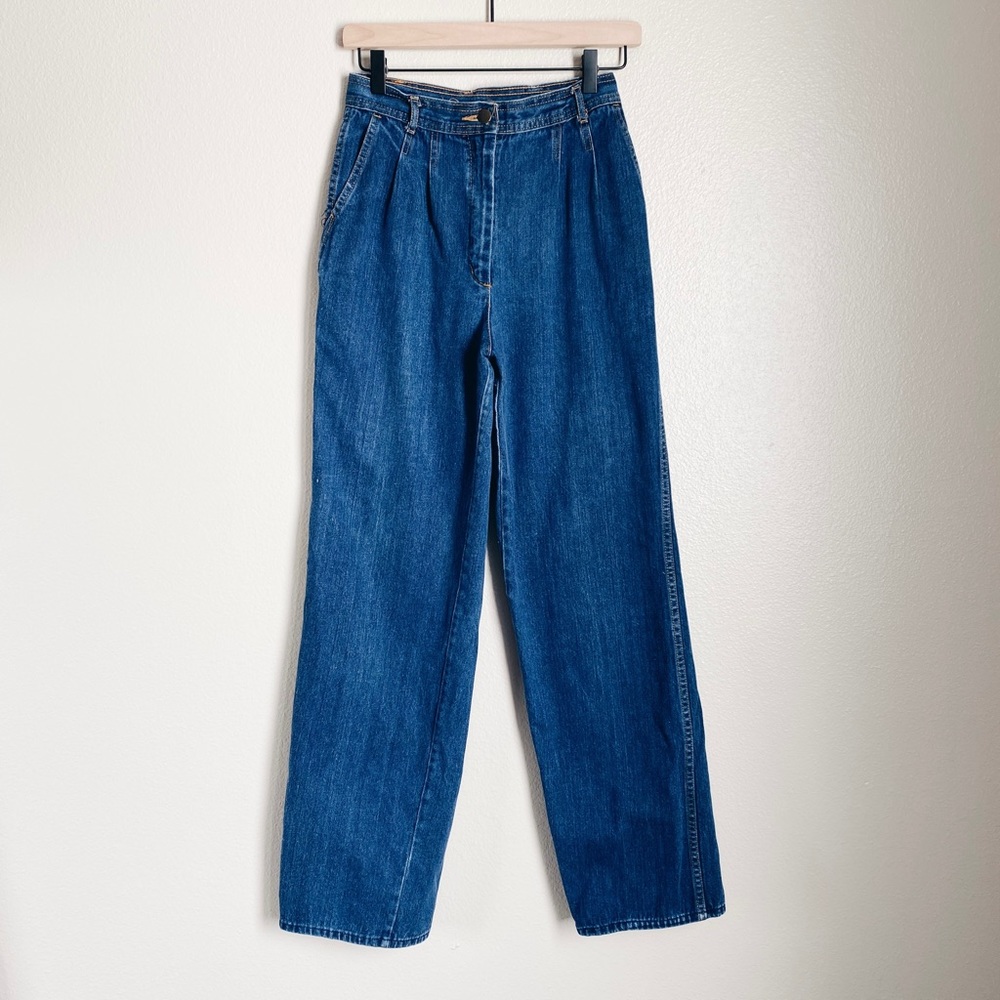 Vintage Pleated Jeans